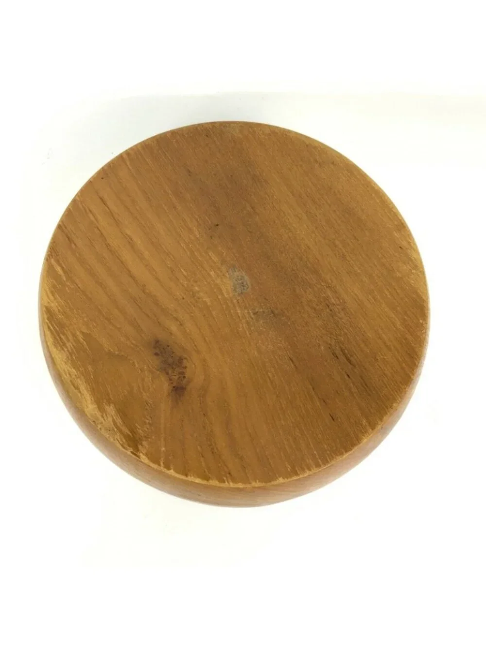 Decorative Wood Fruit Bowl Medium Brown 9.5 inch Diameter Farmhouse Boho Style
